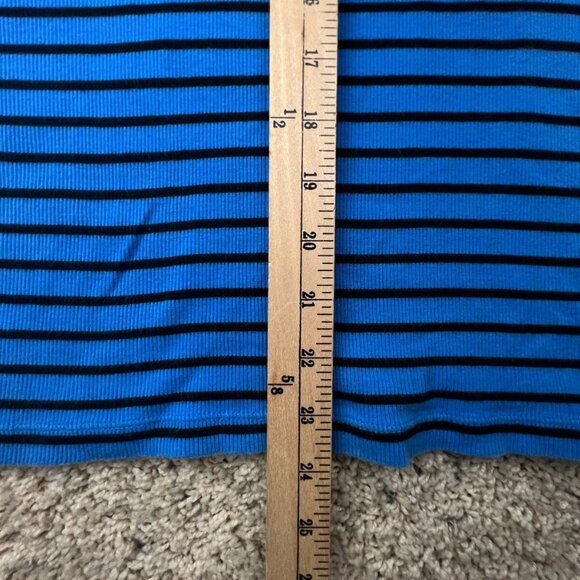 Lauren Ralph Lauren Women’s Striped Blue Black Size 1X Plus Lightweight Sweater - Picture 3 of 9